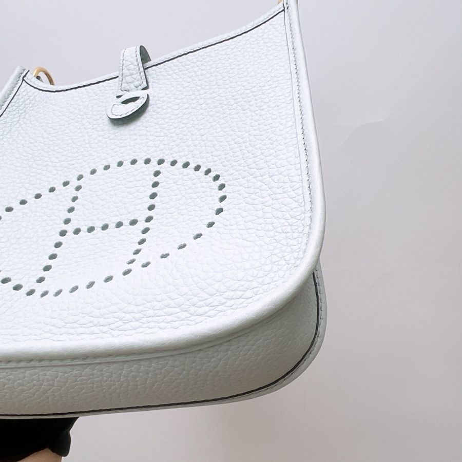 Hermes mini evelyne 伊芙琳聖杯藍金釦 Z-3