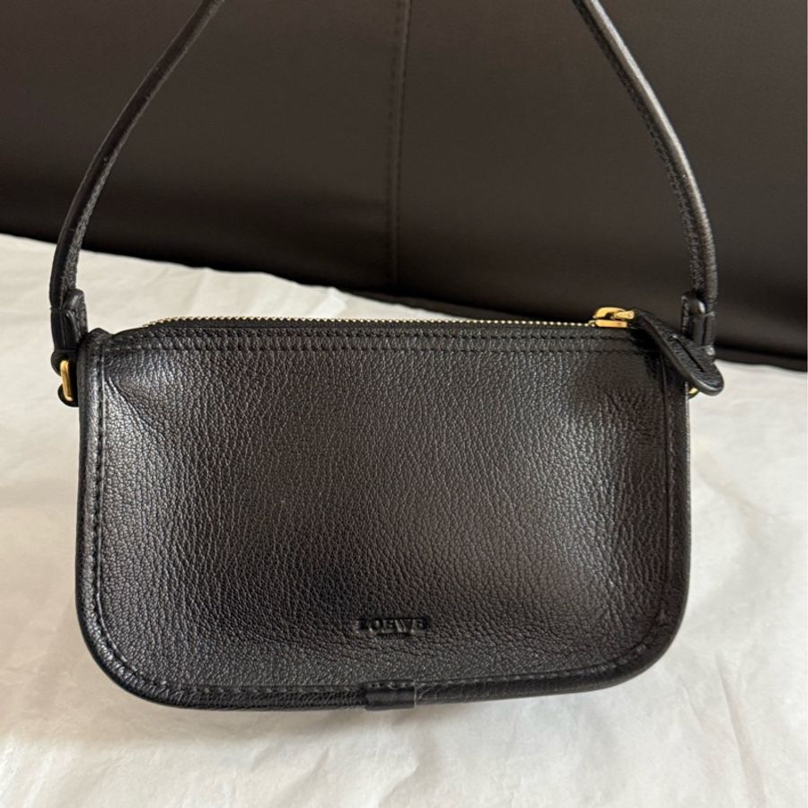 羅意威loewe中古鎖頭包麻將包手提單肩包有鎖有鑰匙🈚附件-1
