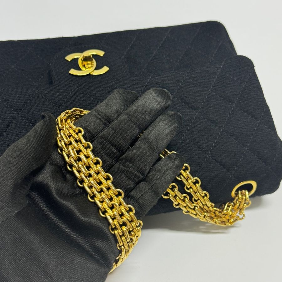 【超級新🆕】 Chanel CF25 黑金 黃金鏈 肩背包（專櫃386,300）-6