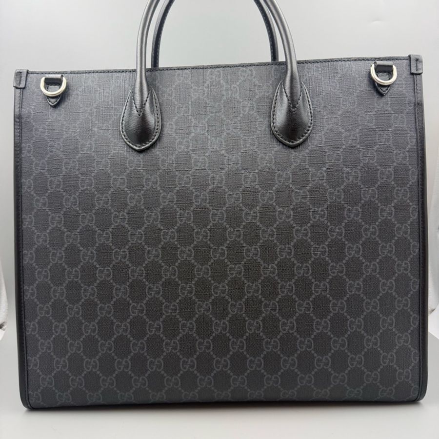 Gucci古驰黑色老花公文包方形039黑标23年尺寸:37*33*15-2