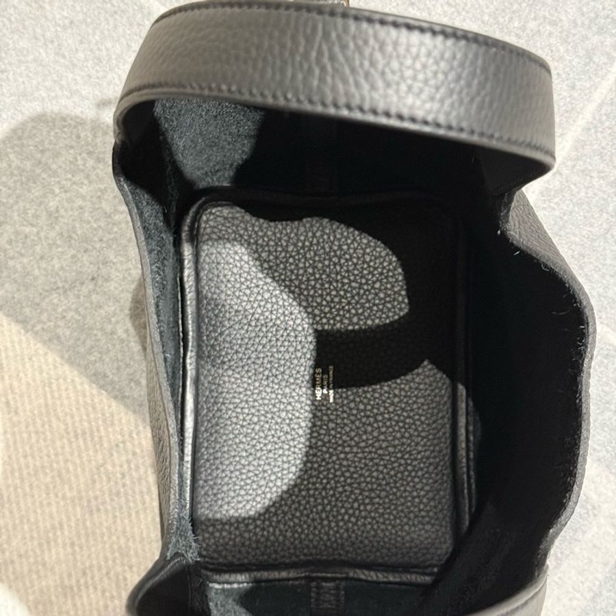 Hermès Picotin 18 黑色銀扣 TC皮 K刻(全新全配)-3