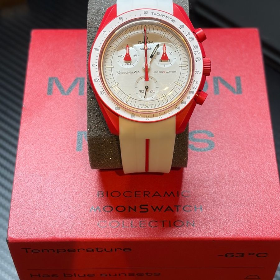 Omega x Swatch 火星任務 MoonSwatch (Mission to Mars) 已認證 附Horus錶帶-0