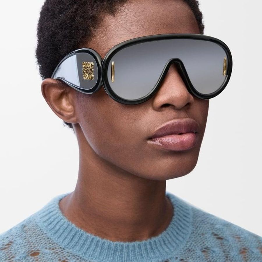LOEWE 波浪面罩太陽眼鏡-5