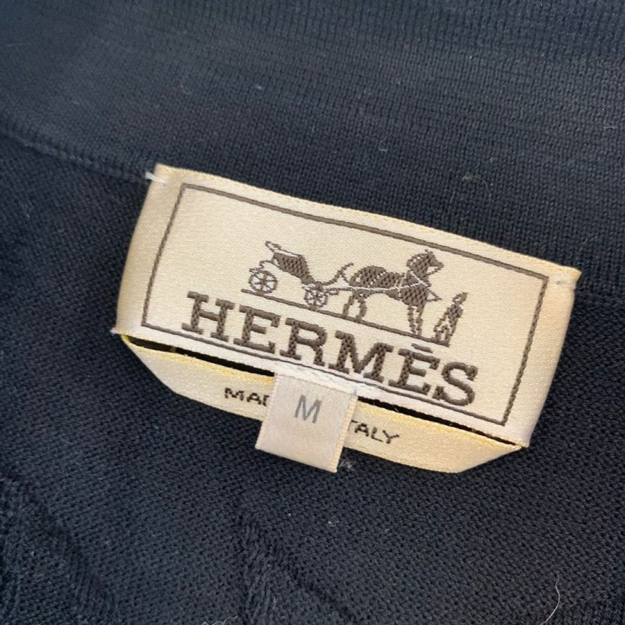 HERMES男士針織Polo衫,m碼,9成新-2
