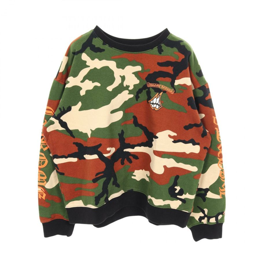 Chrome Hearts Chrome Hearts × MATTY BOY PPO CAUTION SWTSHRT 衛衣棉卡其色多色二手男裝-0