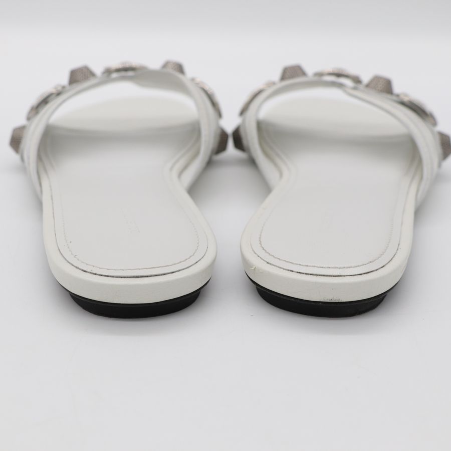 Balenciaga 巴黎世家 白色鉚釘 拖鞋-7