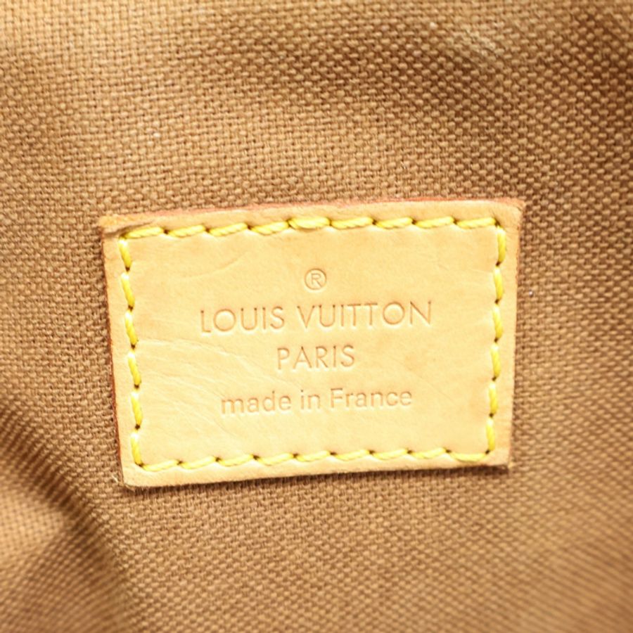 棕色 原花帆布 Tivoli GM 肩背包【LOUIS VUITTON LV 路易威登】 M40144-5