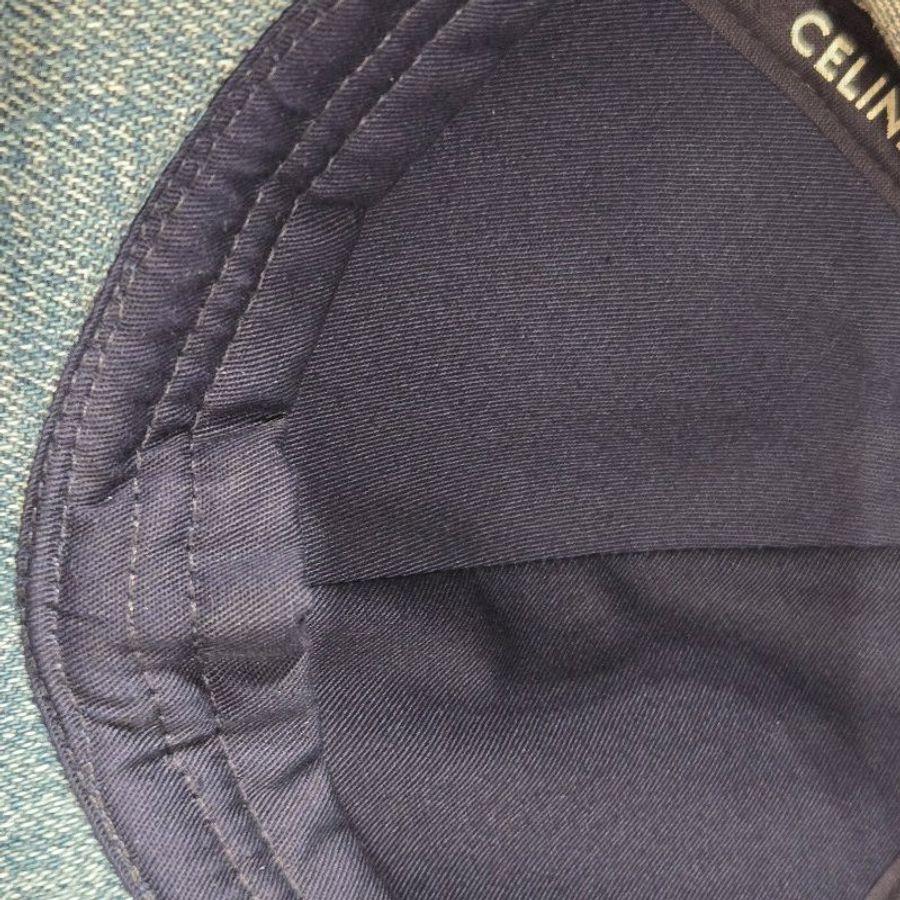 CELINE TRIOMPHE UNION水洗色牛仔棒球帽 L號-5