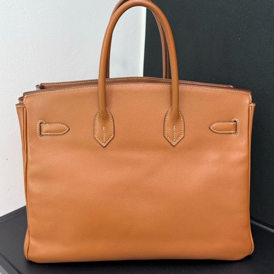 愛馬仕 Birkin35 金棕金Epsom皮 手提包-1