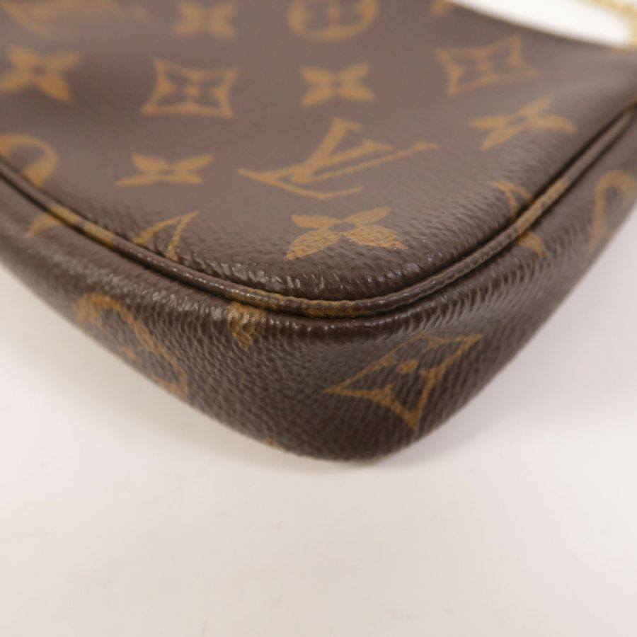 LOUIS VUITTON Monogram Mini Pochette Accessoires手挽袋-10