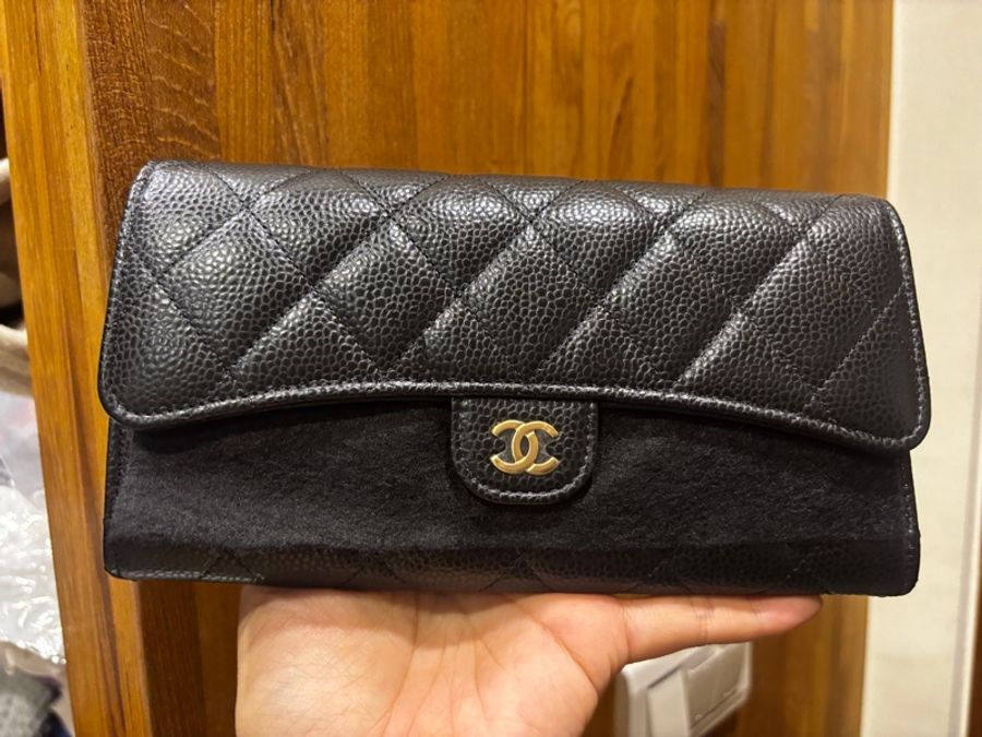CHANEL 黑荔枝COCO長夾-6