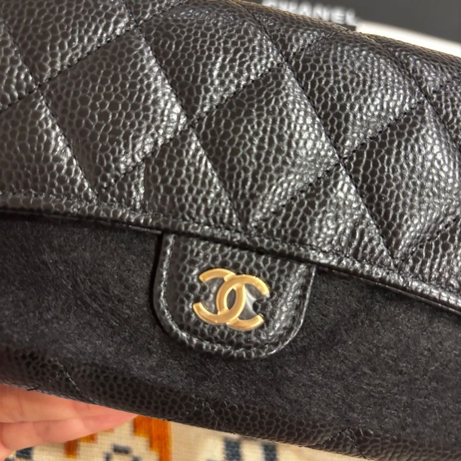 CHANEL 黑荔枝COCO長夾-7
