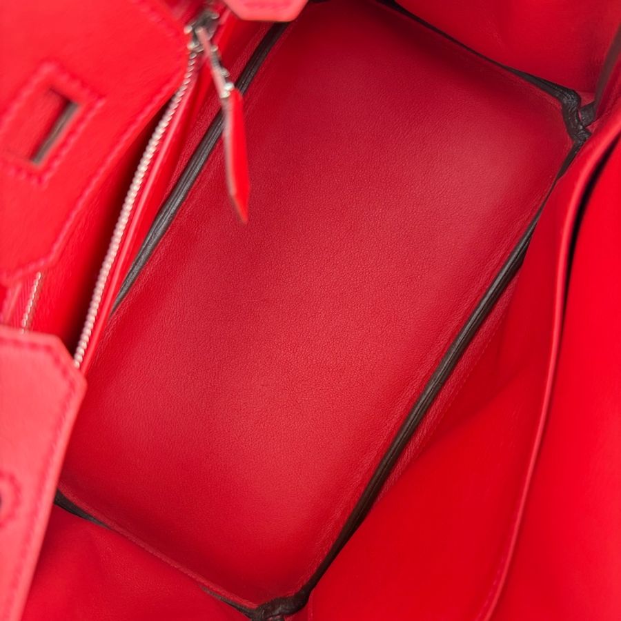 ✨【頂級保值款|Birkin 25 經典正紅銀扣】✨-6
