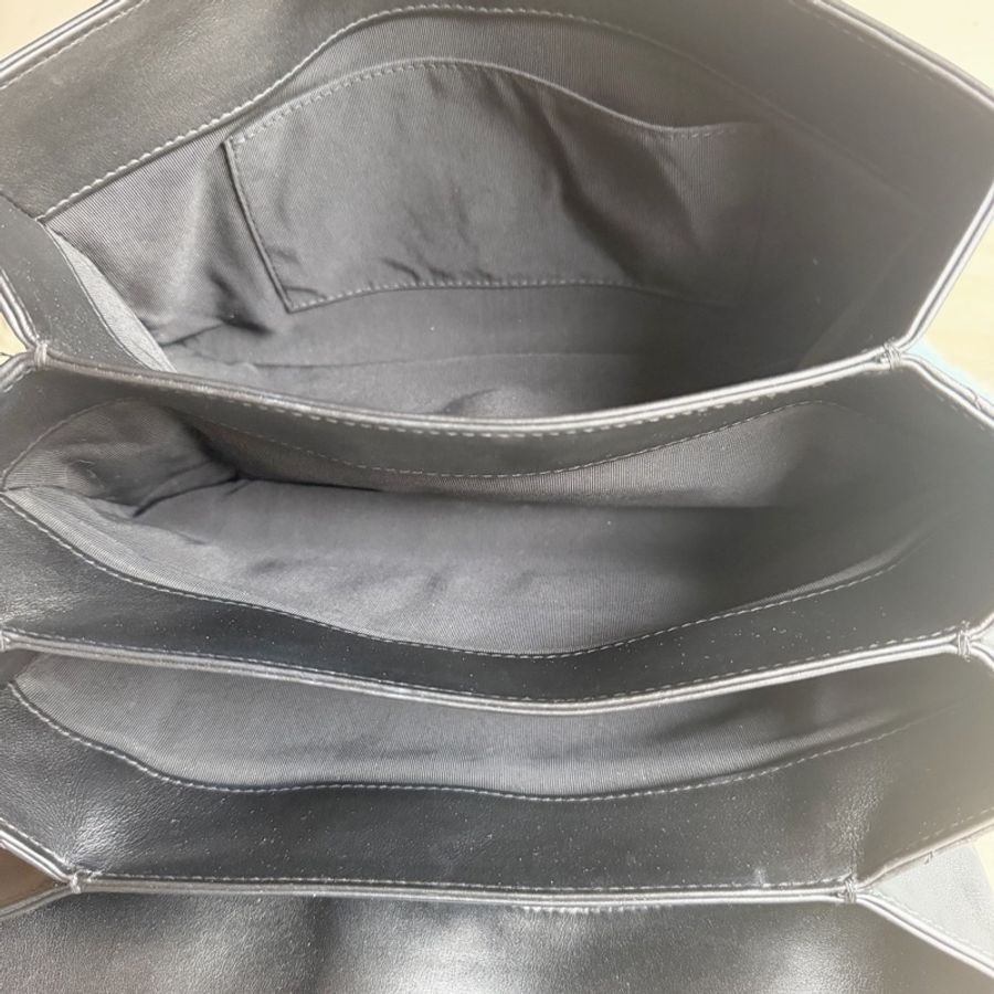 Chanel香奈兒黑銀牛皮風琴口蓋包+21開 底長29cm 無附件-7