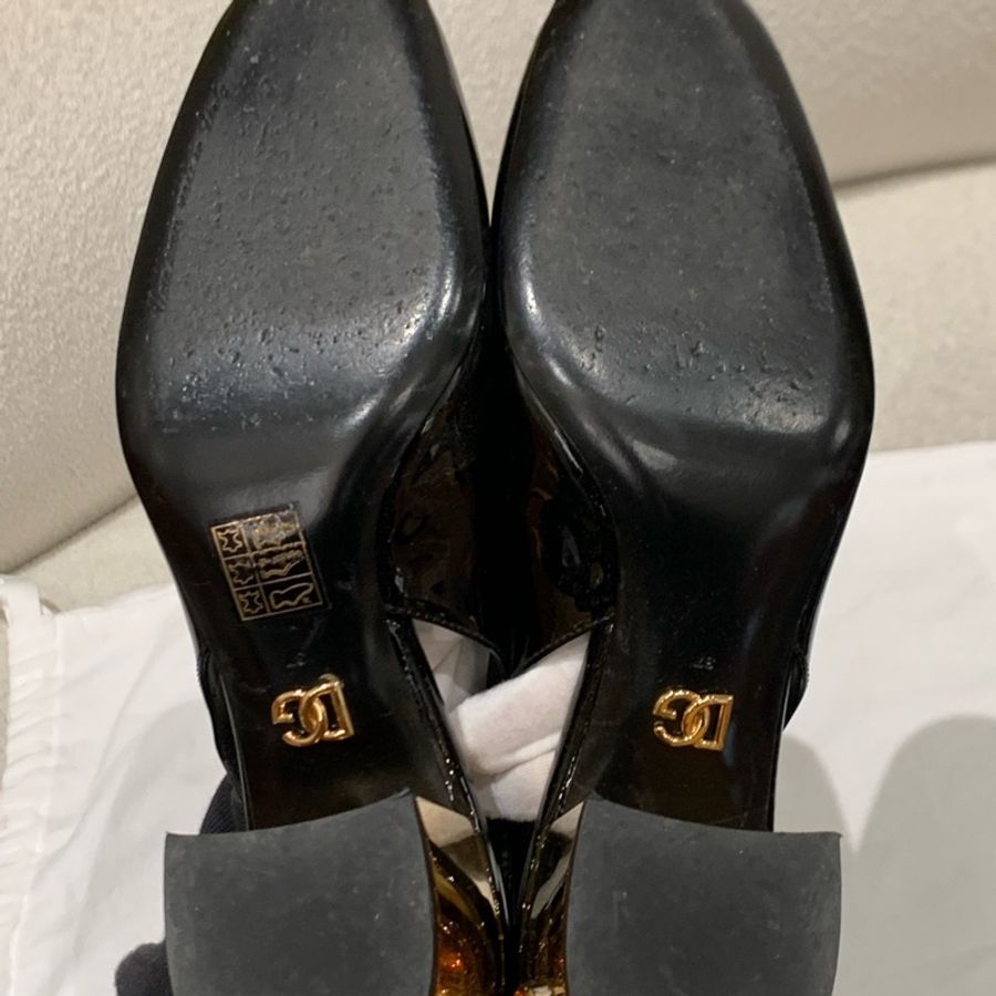 Dolce&Gabbana女士金屬跟瑪麗珍 牛皮 尺寸：37 無配件-6