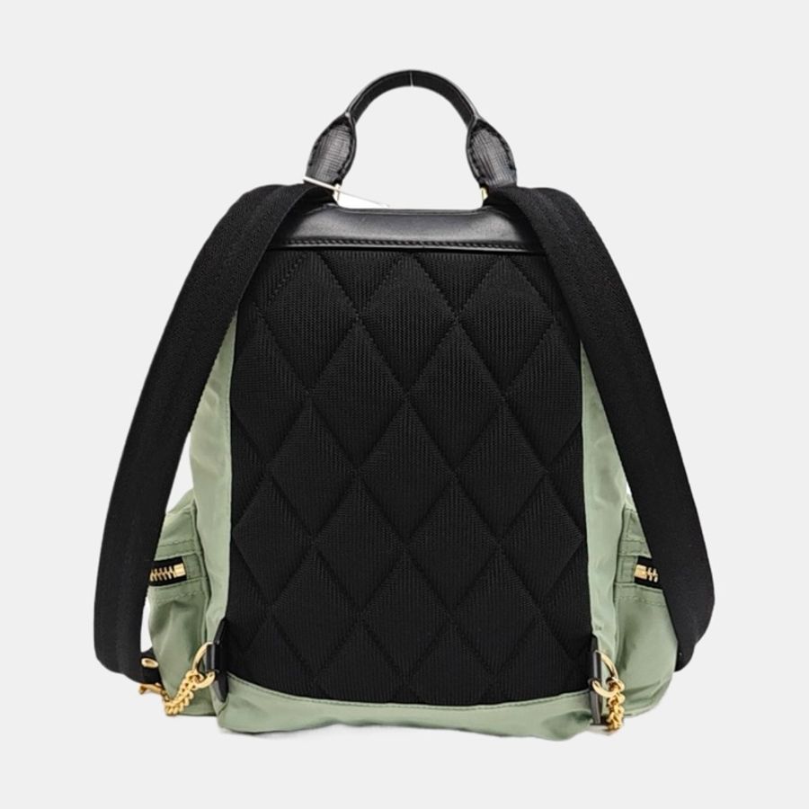 Burberry 尼龍後背包|淺綠/灰綠 輕便實用 休閒百搭款-3