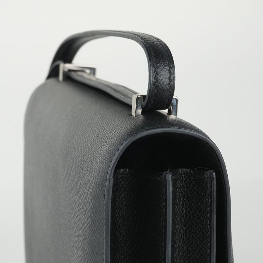 KESH 凱仕國際精品【經典品味,收藏級存在】HERMÈS Constance 19 愛馬仕 黑色銀釦康康包-6