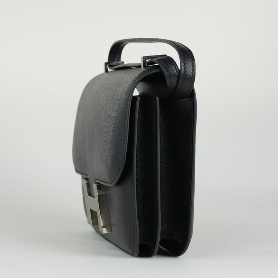 KESH 凱仕國際精品【經典品味,收藏級存在】HERMÈS Constance 19 愛馬仕 黑色銀釦康康包-11