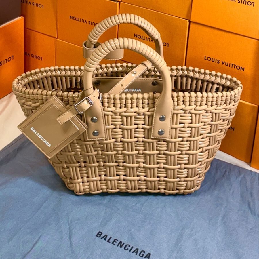 🎁 全新閒置 Balenciaga 巴黎世家 編織包/籃子包/手提斜背兩用包-3