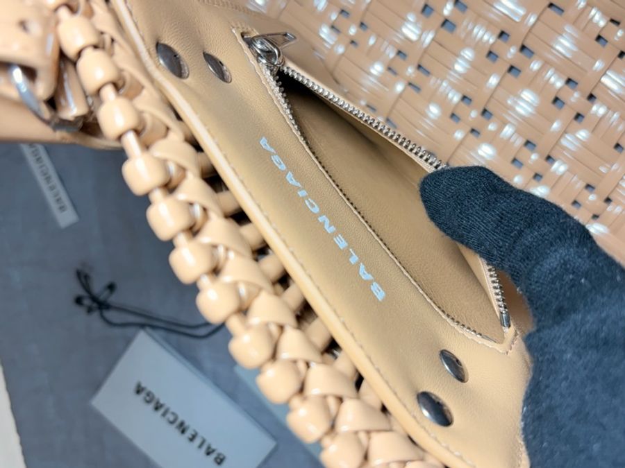 🎁 全新閒置 Balenciaga 巴黎世家 編織包/籃子包/手提斜背兩用包-5