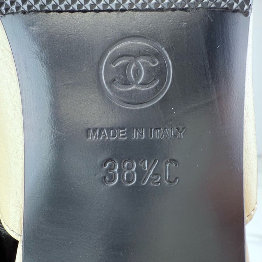 chanel香奈兒 黑色珍珠蝴蝶結平底鞋 38.5碼 已貼底🧡-7