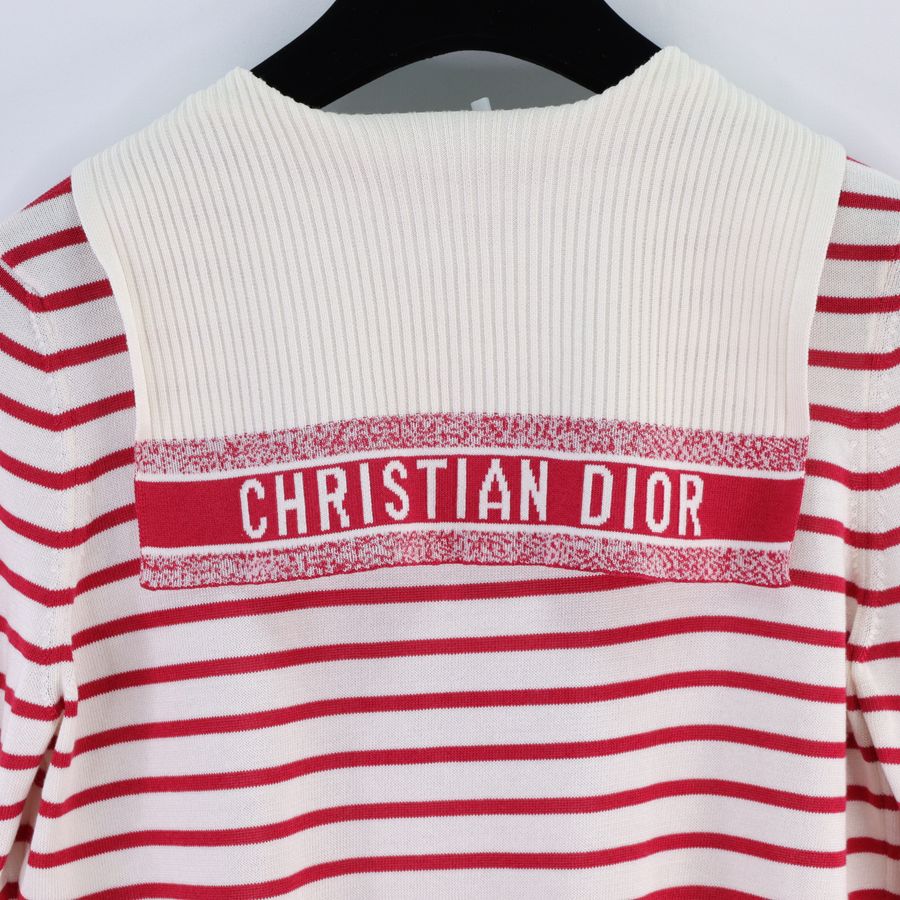 Dior 迪奧 紅白條紋 長袖上衣-3