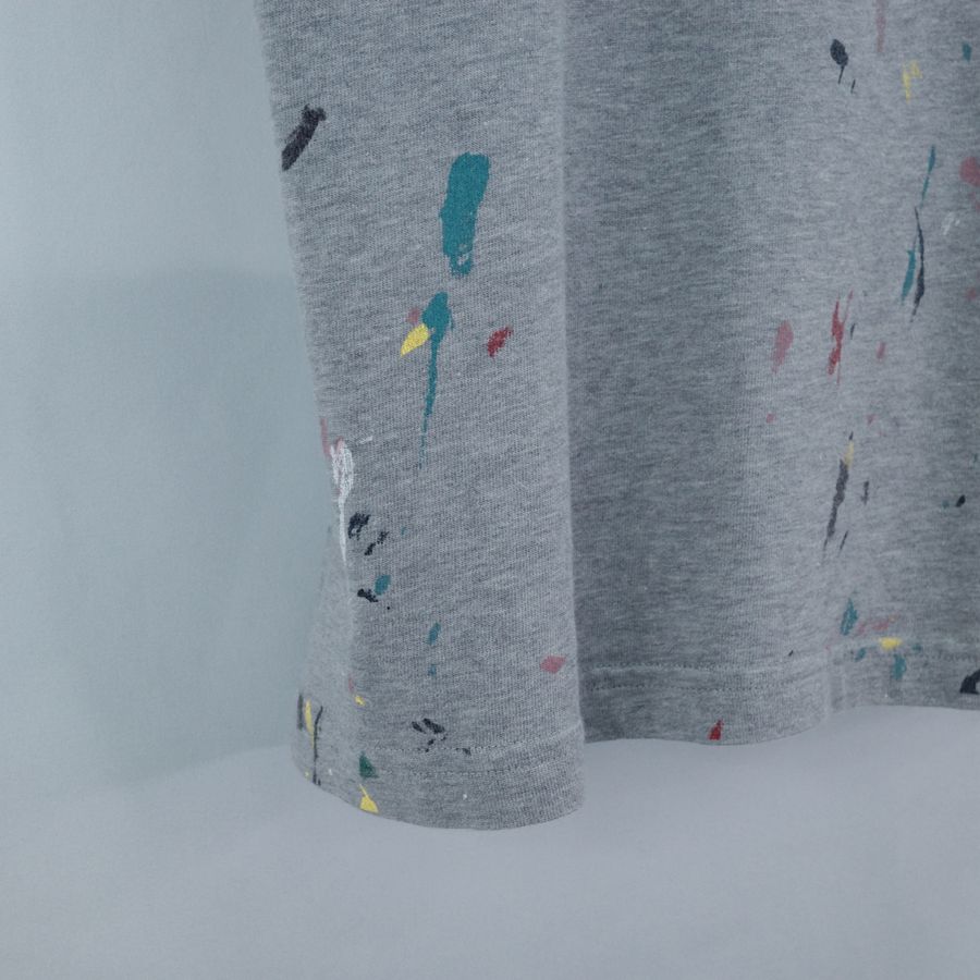 Dior 迪奧 彩繪 刺繡Logo 灰色 短袖上衣-4