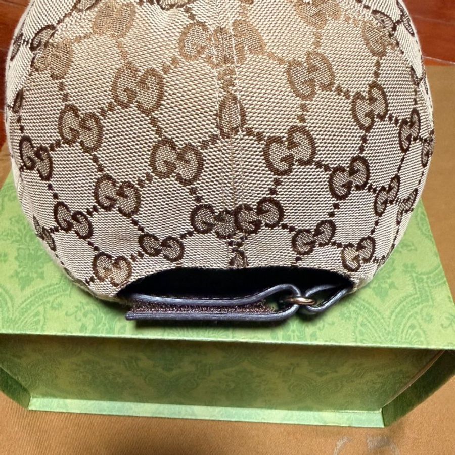 Gucci 經典雙G logo帆布棒球帽-4