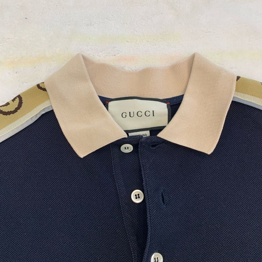 GUCCI女款短袖Polo衫,xs碼,9成新-1