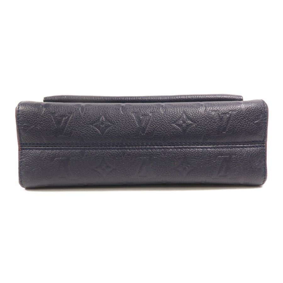 LOUIS VUITTON Monogram Empreinte Vavin PM金扣肩背袋深藍色-3
