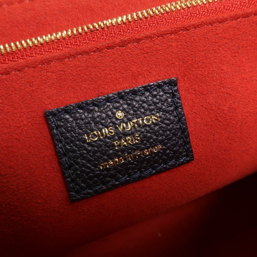 LOUIS VUITTON Monogram Empreinte Vavin PM金扣肩背袋深藍色-5