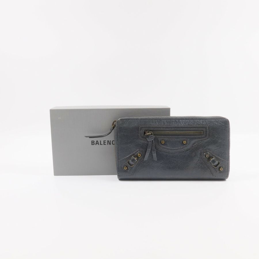 BALENCIAGA 牛皮皮革Long Wallet長錢包-10