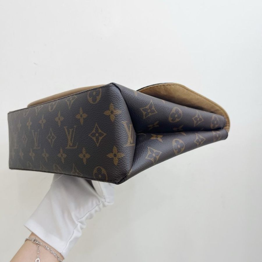 路易威登/Louis Vuitton Marignan 老花滿印鎖頭郵差包-3