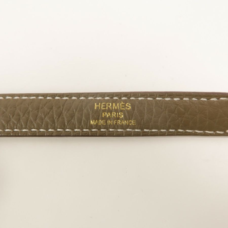 HERMES Togo皮革Kelly 28手挽肩背兩用袋Etoupe-15
