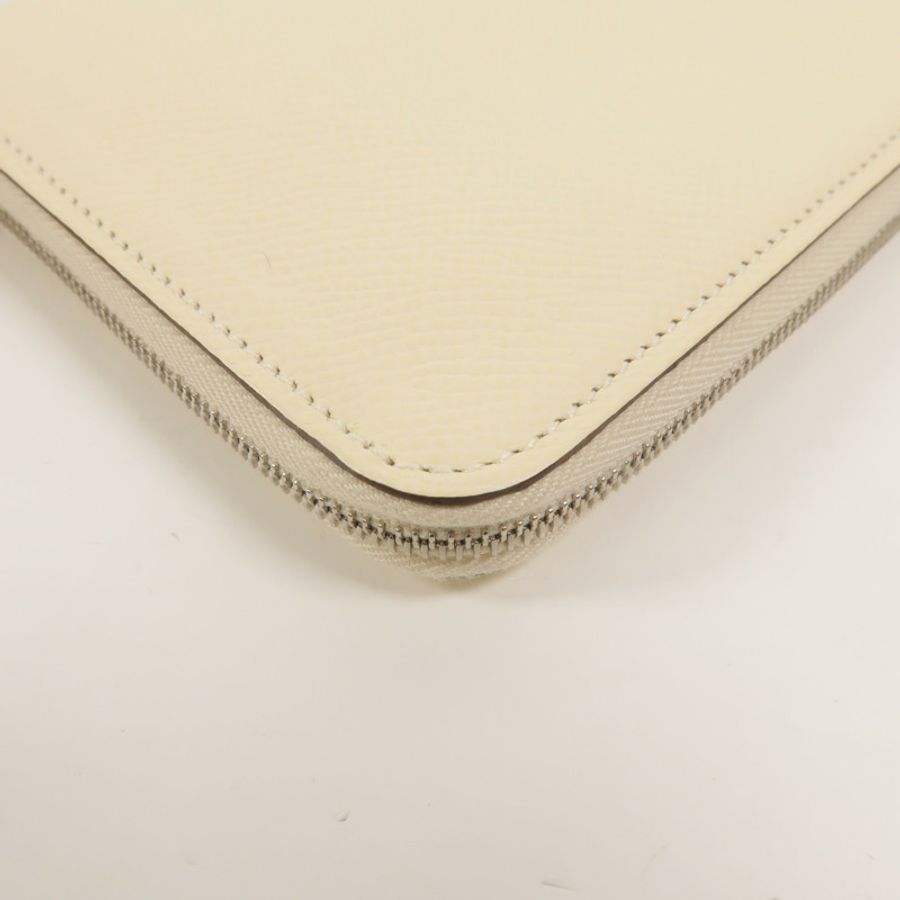 HERMES Epsom皮革Silk In Classique長錢包Nata-13
