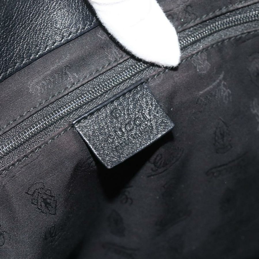 【日本直送】GUCCI GG帆布Guccissima托特包,黑色金色皮革款,貨號233609,正品編號177826A-14