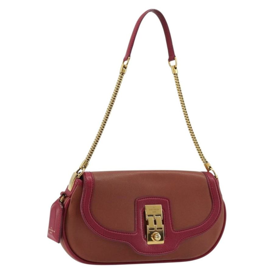 【日本直送】路易威登 Trapezi Art Deco Baguette 手袋,粉紅色皮革,LV 正品,貨號 177283V-0