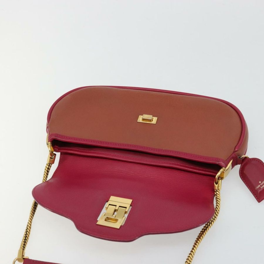 【日本直送】路易威登 Trapezi Art Deco Baguette 手袋,粉紅色皮革,LV 正品,貨號 177283V-9