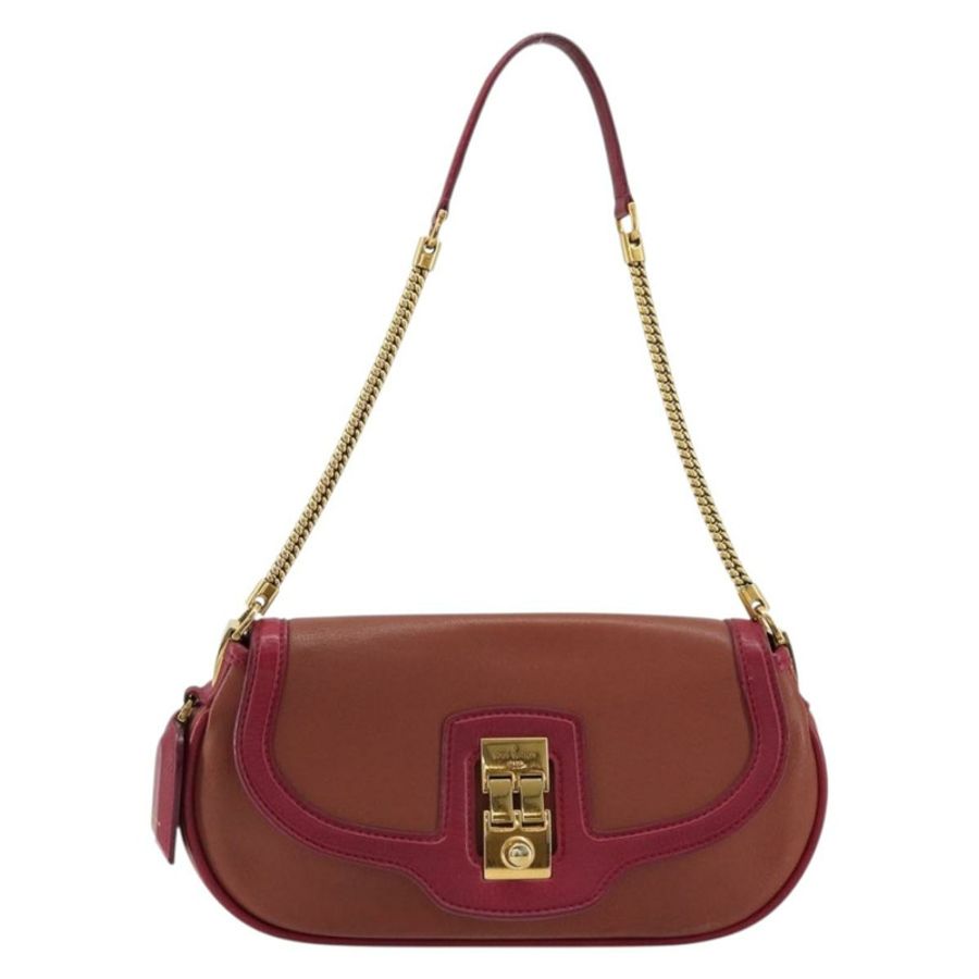 【日本直送】路易威登 Trapezi Art Deco Baguette 手袋,粉紅色皮革,LV 正品,貨號 177283V-12