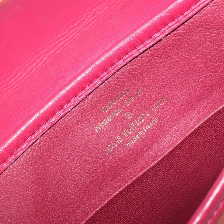 【日本直送】路易威登 Trapezi Art Deco Baguette 手袋,粉紅色皮革,LV 正品,貨號 177283V-18