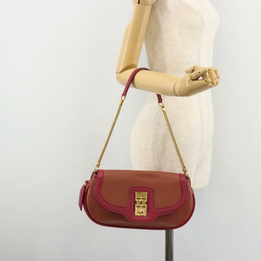 【日本直送】路易威登 Trapezi Art Deco Baguette 手袋,粉紅色皮革,LV 正品,貨號 177283V-22
