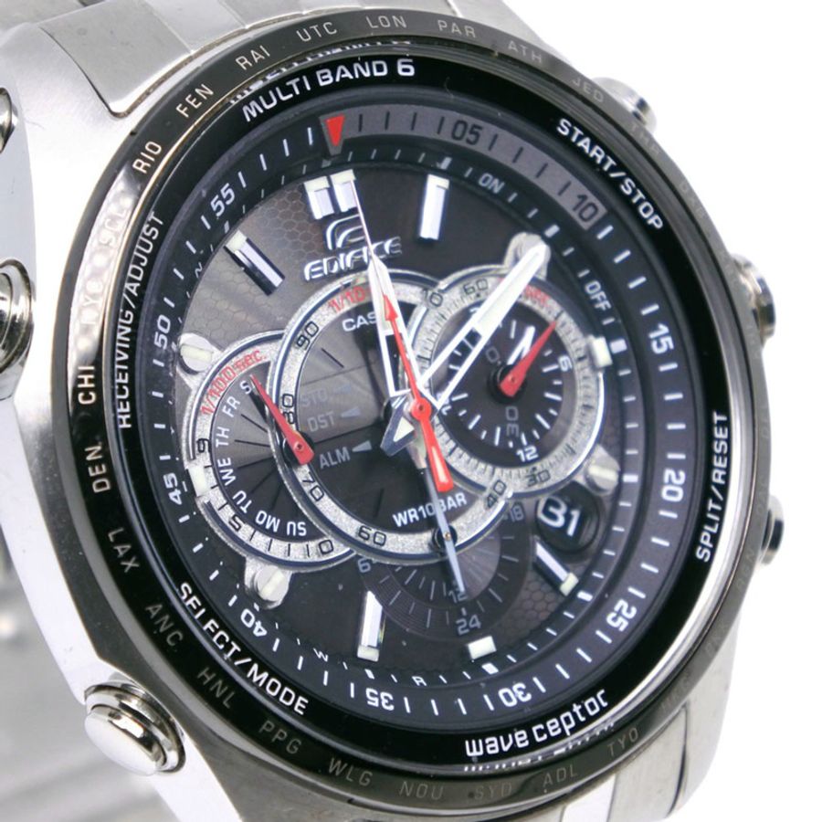 卡西歐 Edifice Multi-Band 6 EQW-M710DB-1A2JF 不鏽鋼灰色太陽能電波計時腕錶 - 男士-2