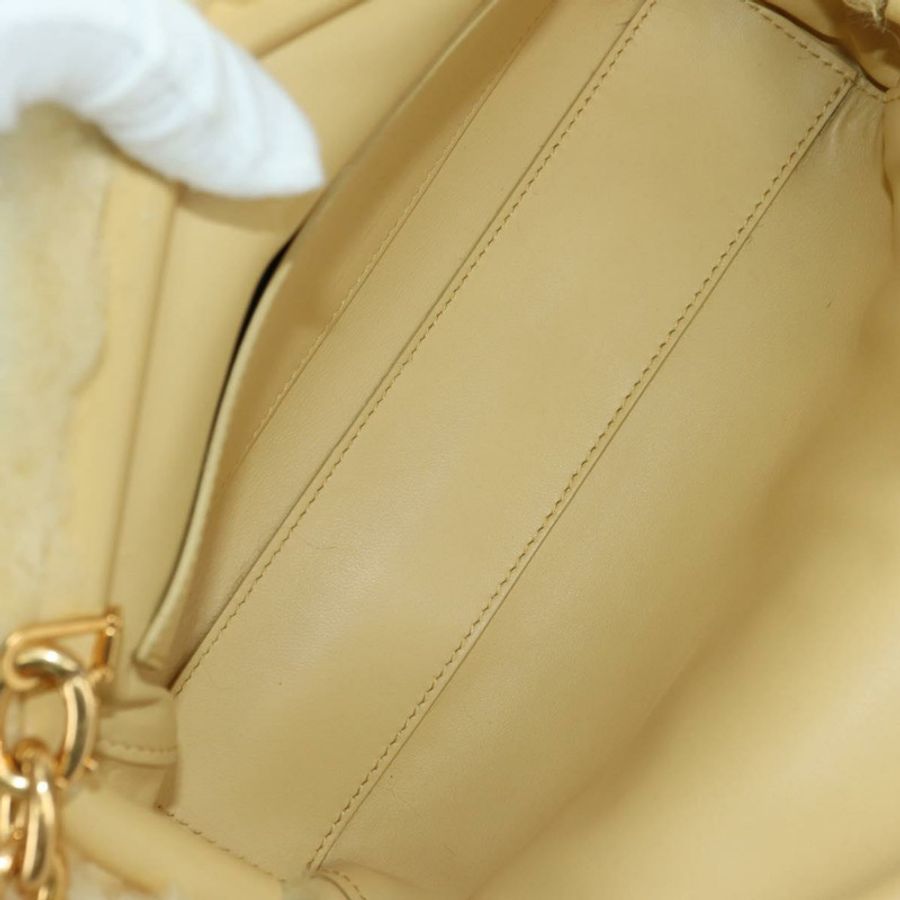 【日本直送】BOTTEGA VENETA 肩背包 皮草 黃色 金色 正品 177150M-11