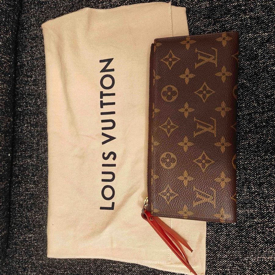 Louis Vuitton 路易威登 老花長款拉鍊錢包 22*10 配塵袋-0