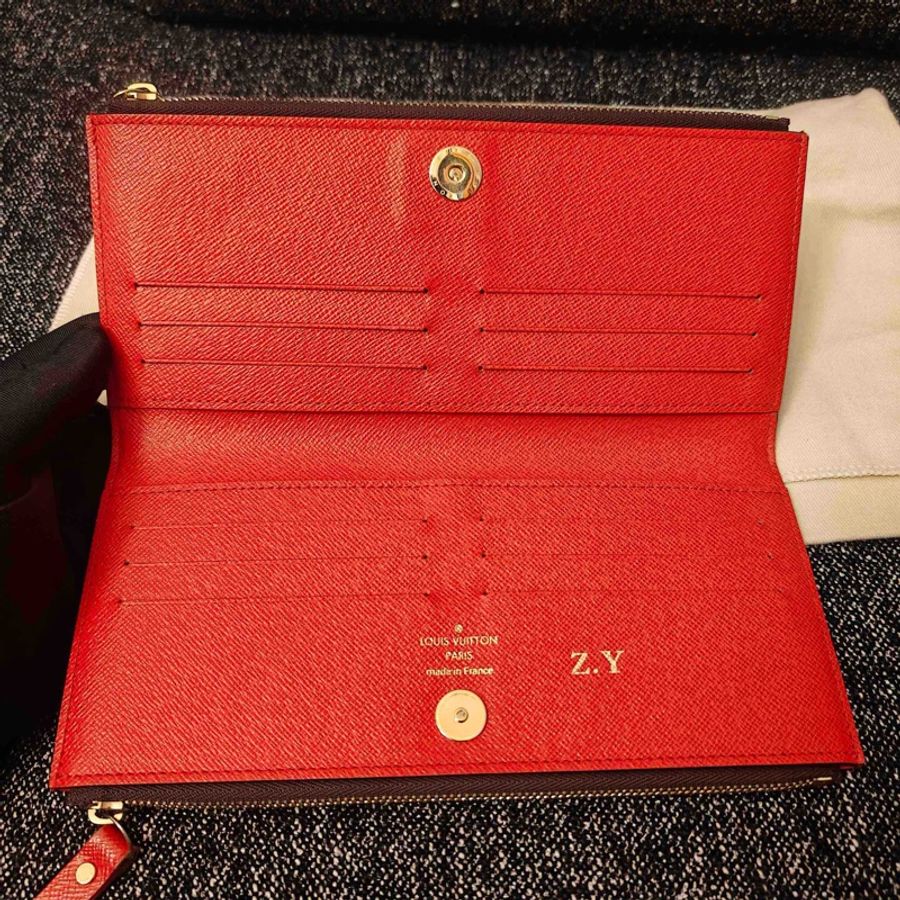 Louis Vuitton 路易威登 老花長款拉鍊錢包 22*10 配塵袋-4