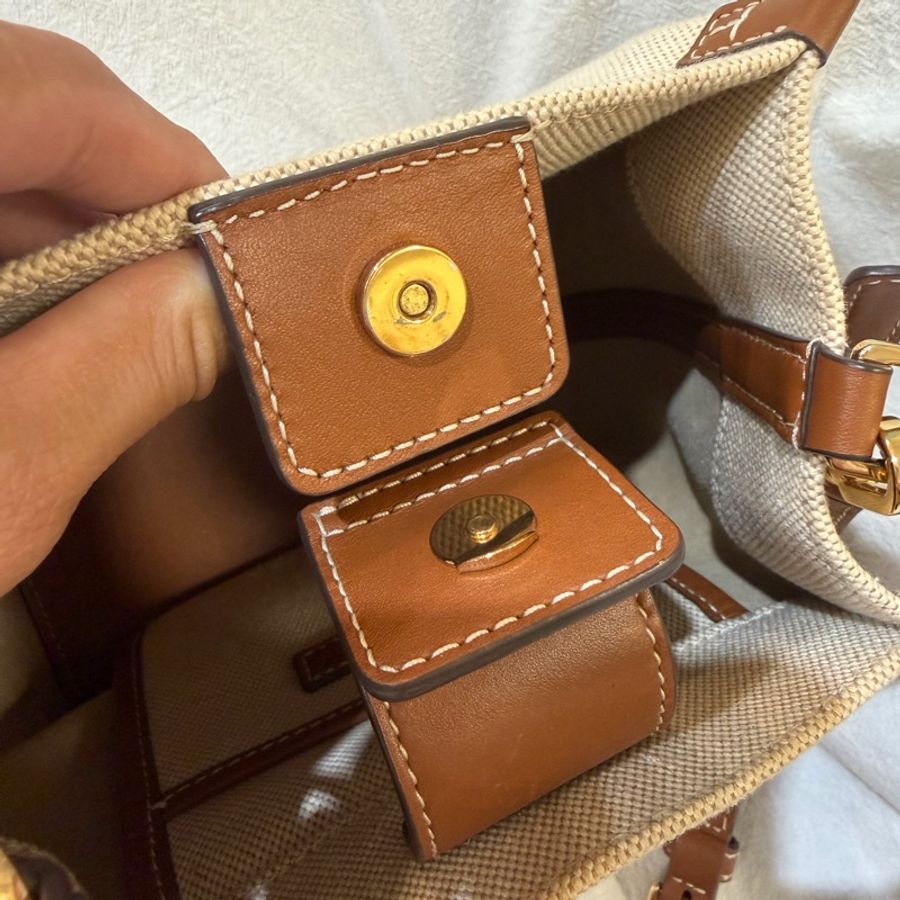 Tory Burch 帆布水桶包(近全新)-7
