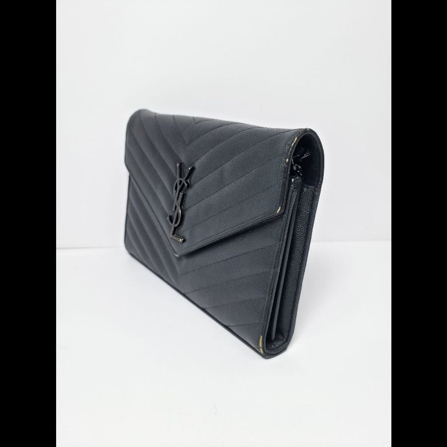 YSL 黑色 Cassander Chain Wallet-3