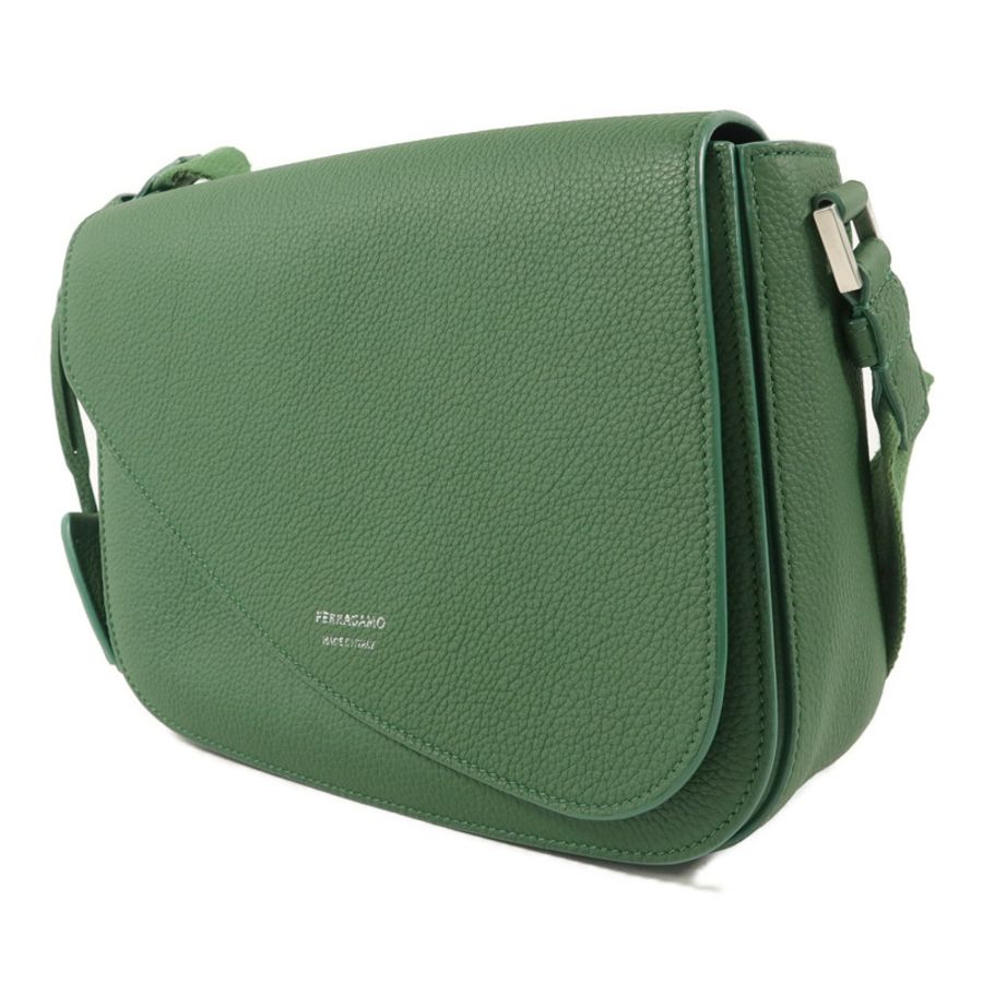 Salvatore Ferragamo 牛皮皮革Fiamma Messenger Small肩背袋-2