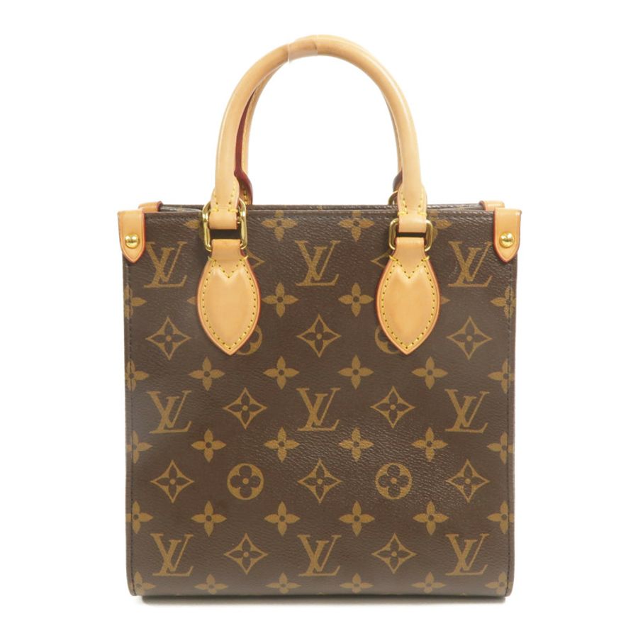 LOUIS VUITTON Monogram Sac Plat BB金扣手挽肩背兩用袋-1