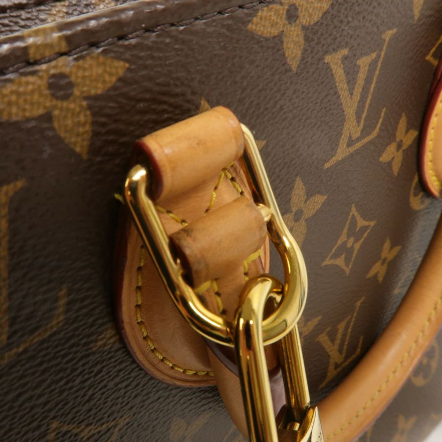 LOUIS VUITTON Monogram Sac Plat BB金扣手挽肩背兩用袋-14